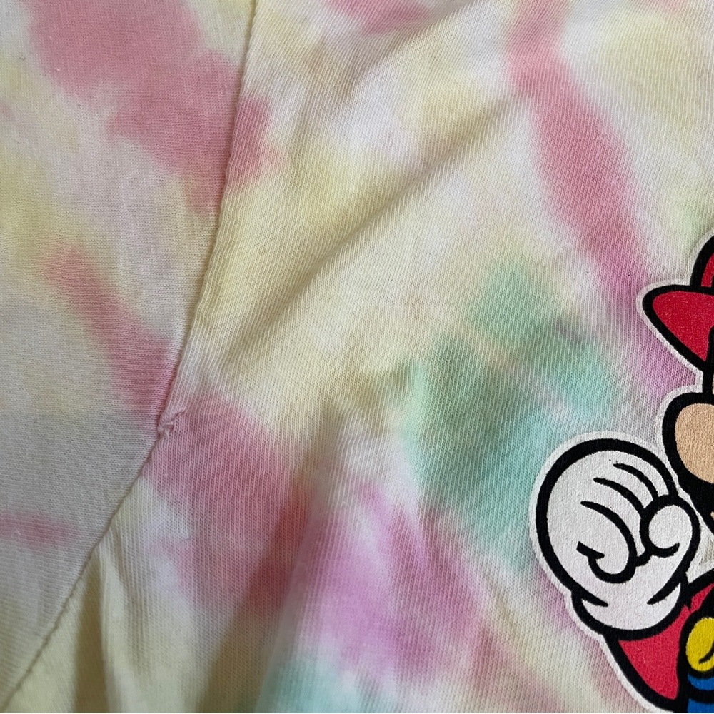 Tie Dye Super Mario Boyfriend Fit T-Shirt - Picture 4 of 5